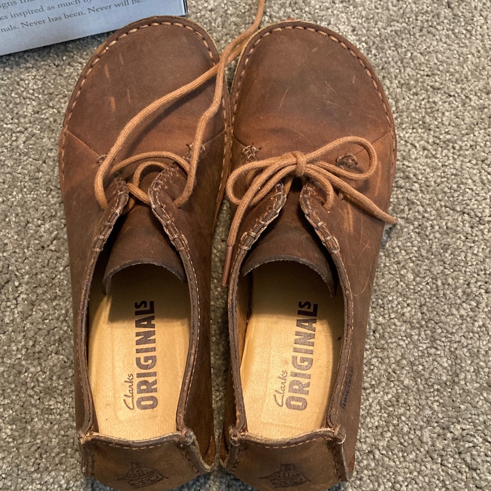 Clarks Originals Tan Leather Footwear